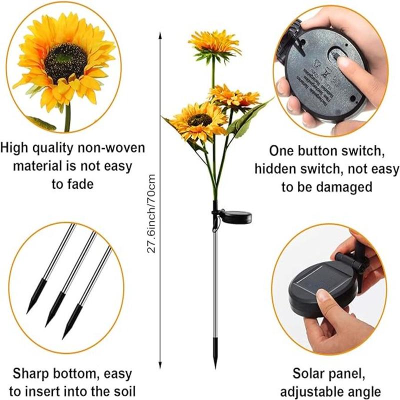 Solar LED Sunflower Lights