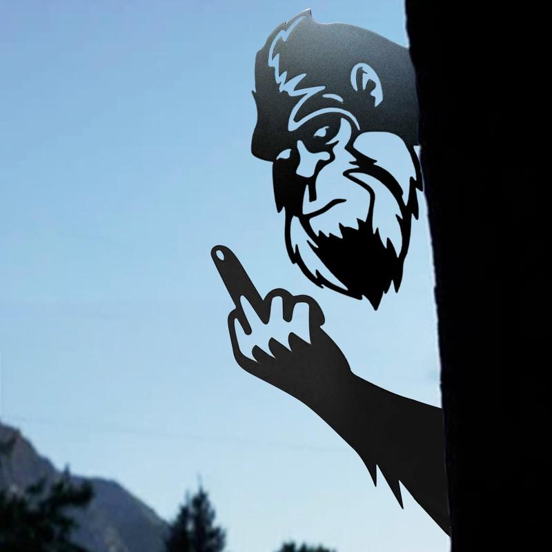 Peek a Boo Flipping Off Sign