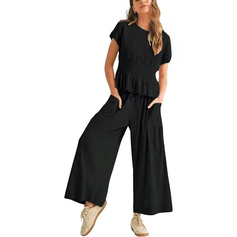 Smocked Top & Pants Set