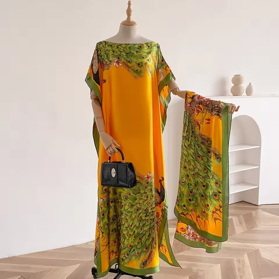 Peacock Muumuu Dress