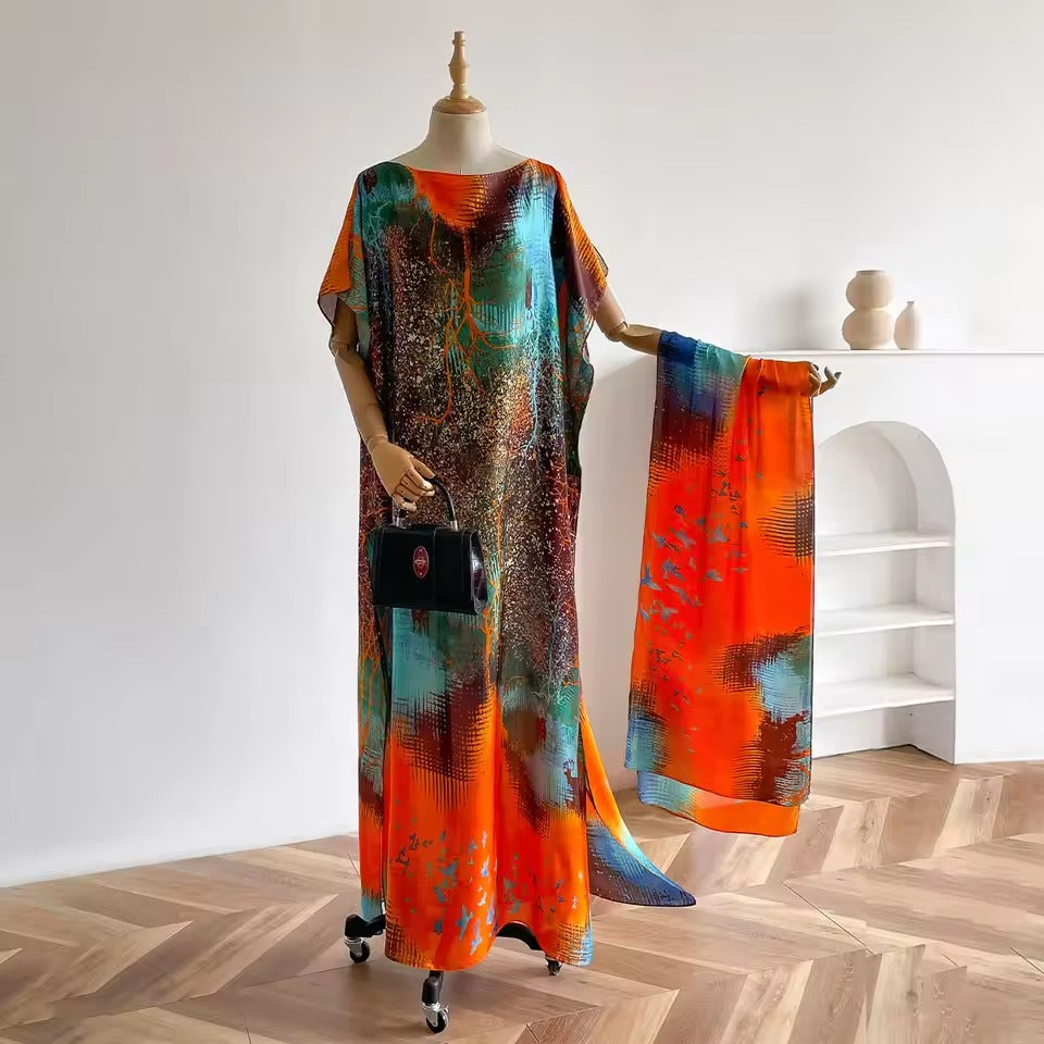 Peacock Muumuu Dress