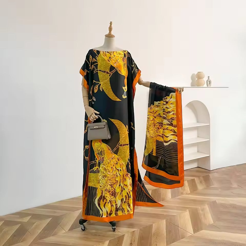 Peacock Muumuu Dress