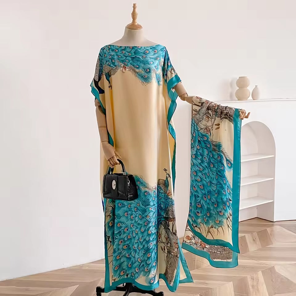 Peacock Muumuu Dress