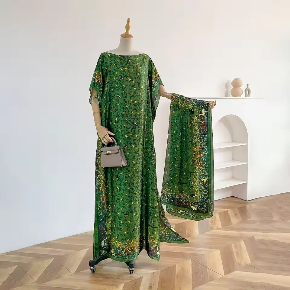 Peacock Muumuu Dress