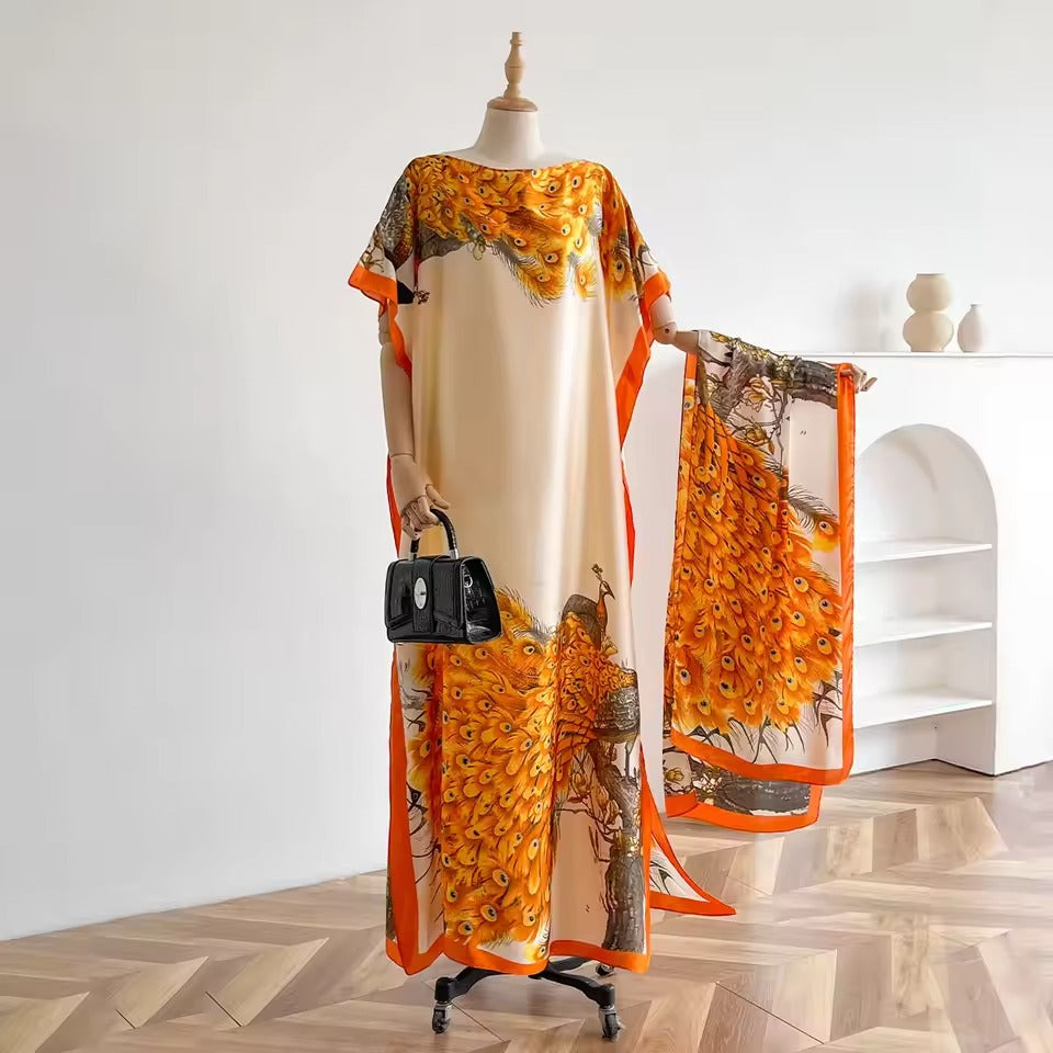 Peacock Muumuu Dress