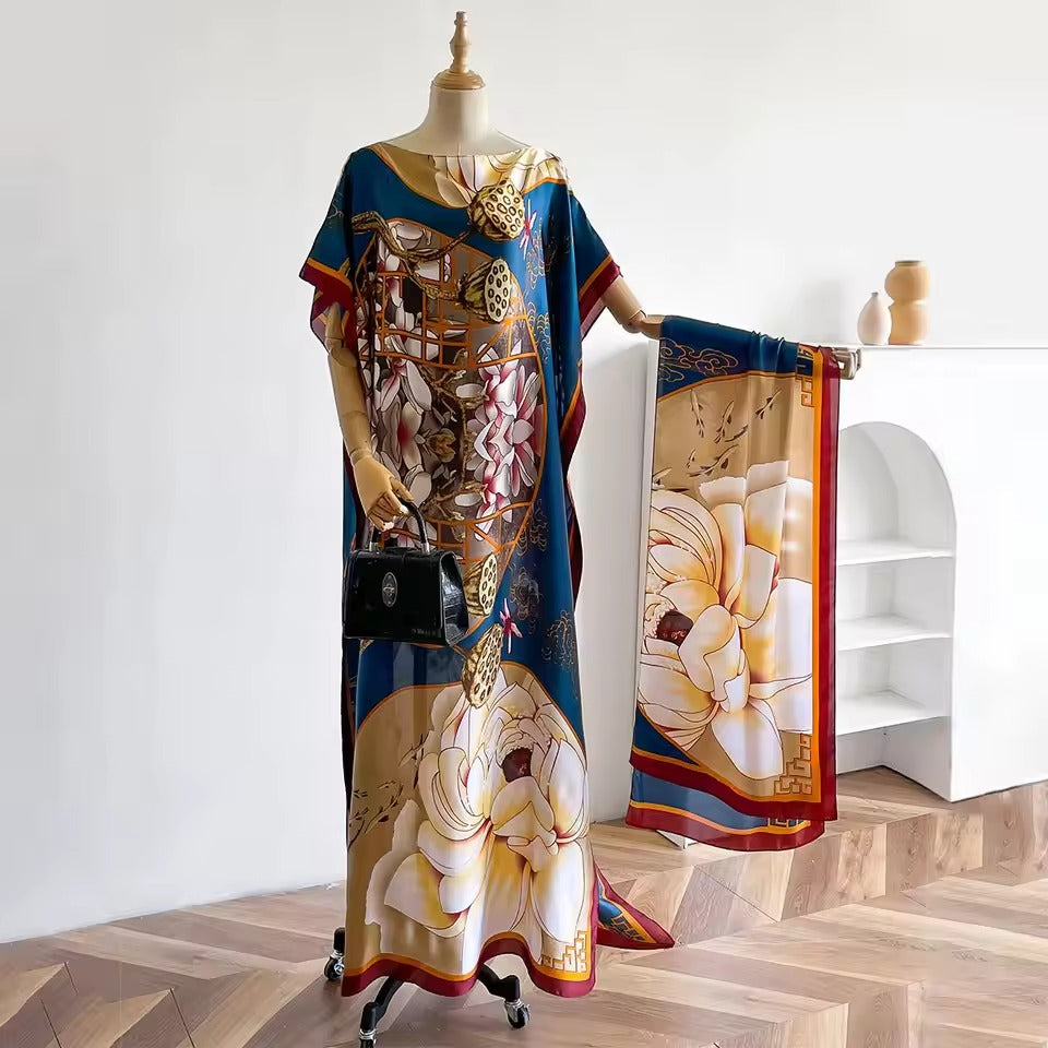 Peacock Muumuu Dress