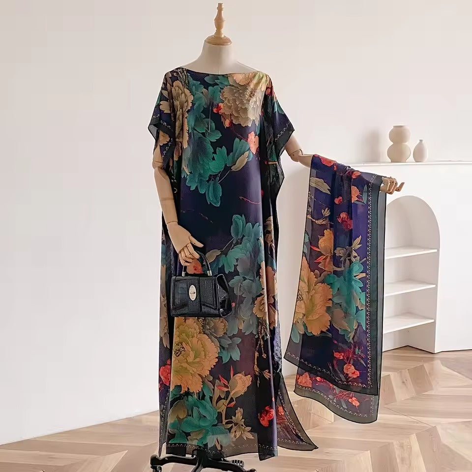 Peacock Muumuu Dress