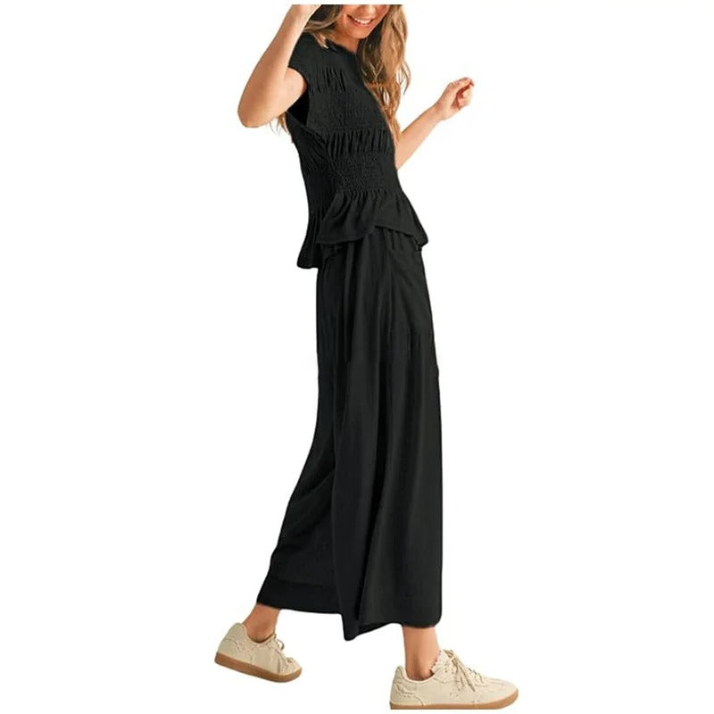 Smocked Top & Pants Set