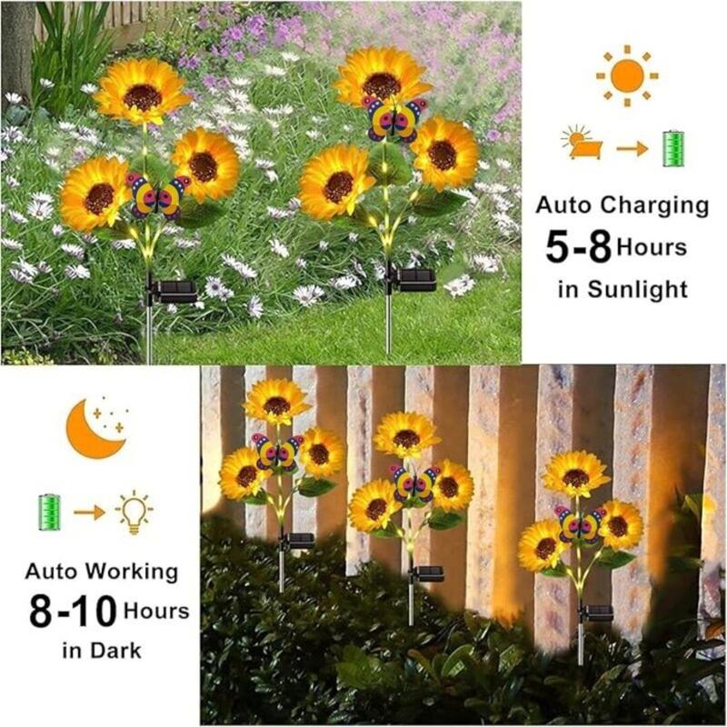 Solar LED Sunflower Lights