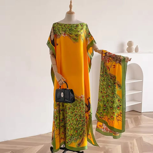 Peacock Muumuu Dress